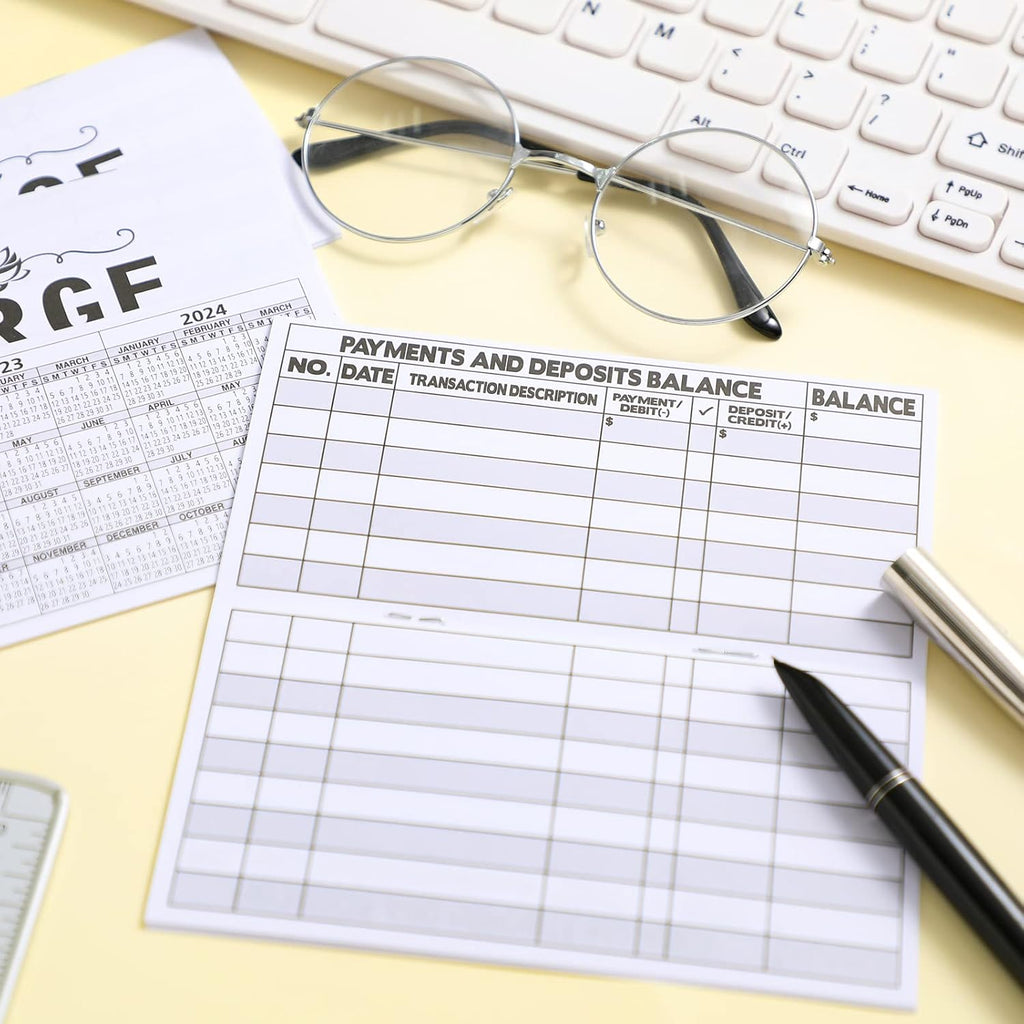 16 Pcs Large Print Checkbook Register H794398