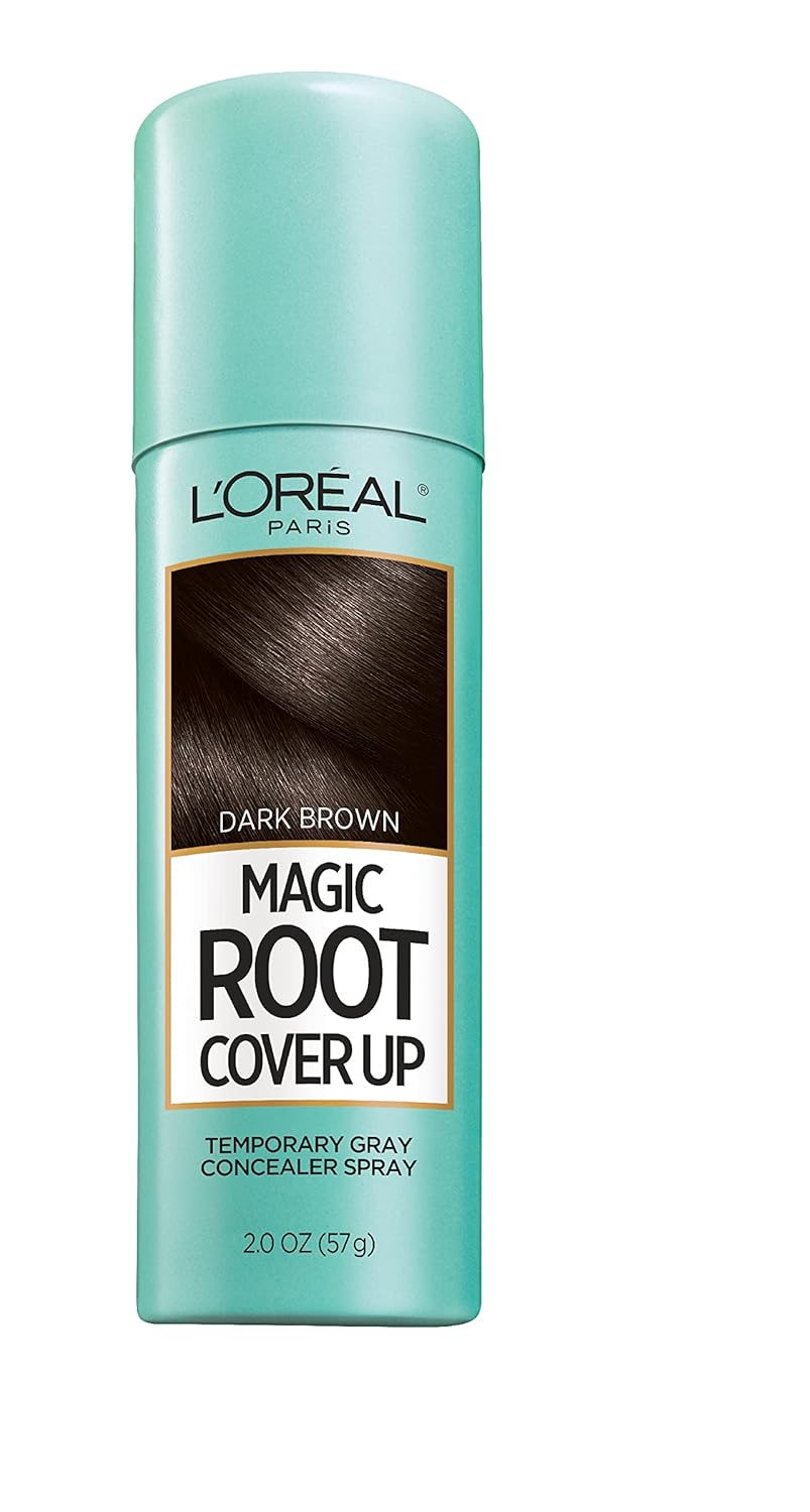 Light Brown and Dark Brown 2 oz. Gray Concealer Spray Bundle Q466294
