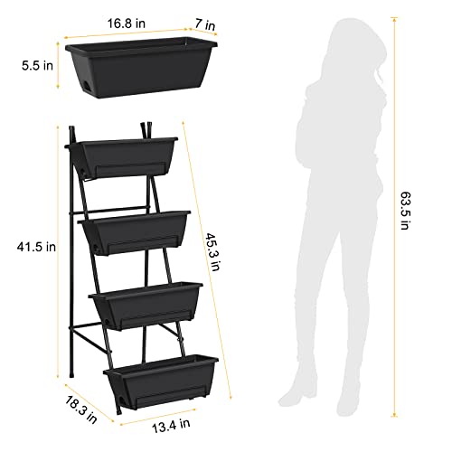 Brick Red 4 Tier Raised Garden Bed S259