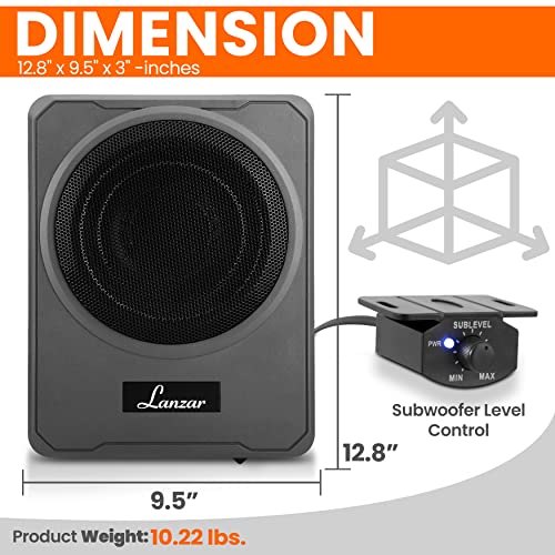 10-Inch Low-Profile Amplified Subwoofer System T5833