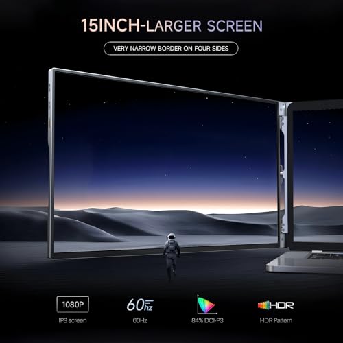 16inch Triple Portable Monitor Aluminum Alloy 1200P with HDMI & USB-C Ports L7932