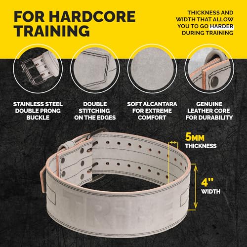 5mm Genuine Leather Weightlifting Belt J2701