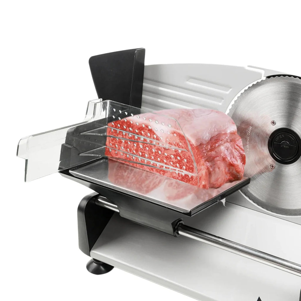 Electric Deli Food Slicer with Removable 7.5'' Serrated & Stainless Steel Blade Y9026