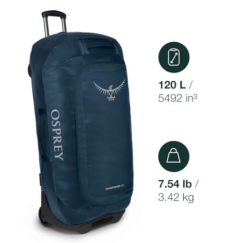 Black 120L Wheeled Travel Duffel Bag V1689