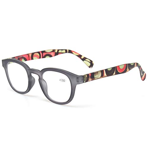 5 Pack Unisex Reading Glasses with Spring Hinge J99600