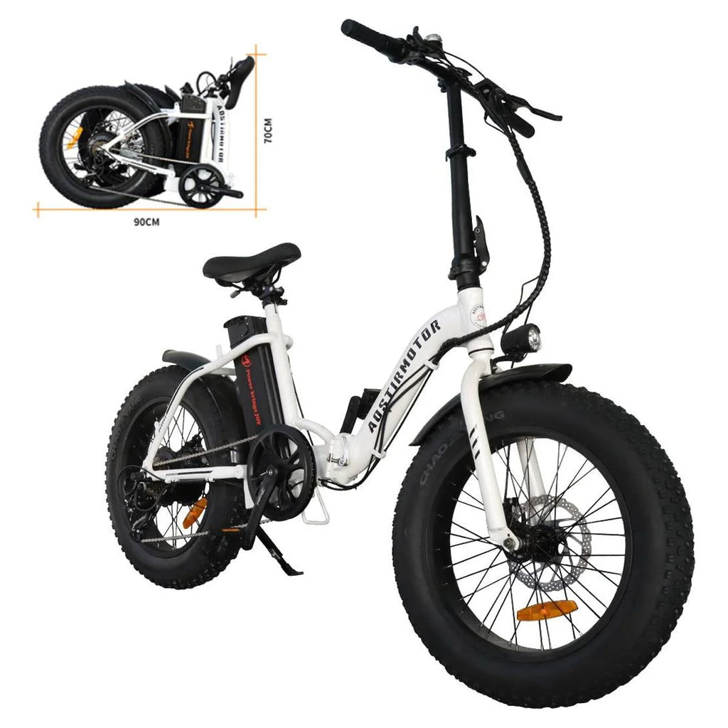Folding Electric Bike 20 inch Fat Tire Electric Bicycle with 500W Motor 36V 13AH Removable Lithium Battery J719079