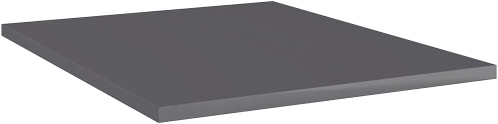 8 pcs High Gloss Gray Engineered Wood Shelf N255697