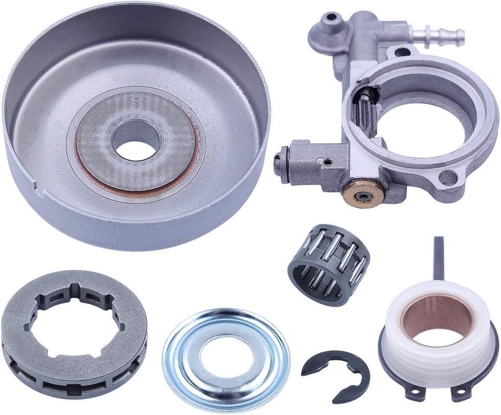 Cylinder Head Engine Motorcycle Parts Oil Pump Sprocket Clutch Drum Rim Kit .325-7T 19mm Worm Gear V5277