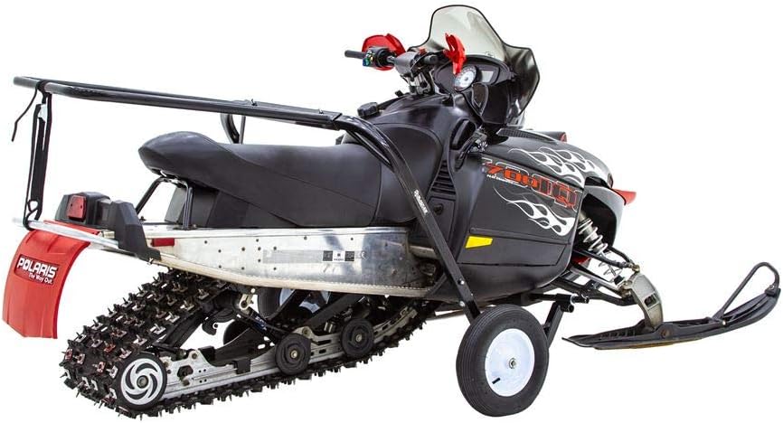 Black Ice Snowmobile Dolly Cart with Large Pneumatic Wheels L7426