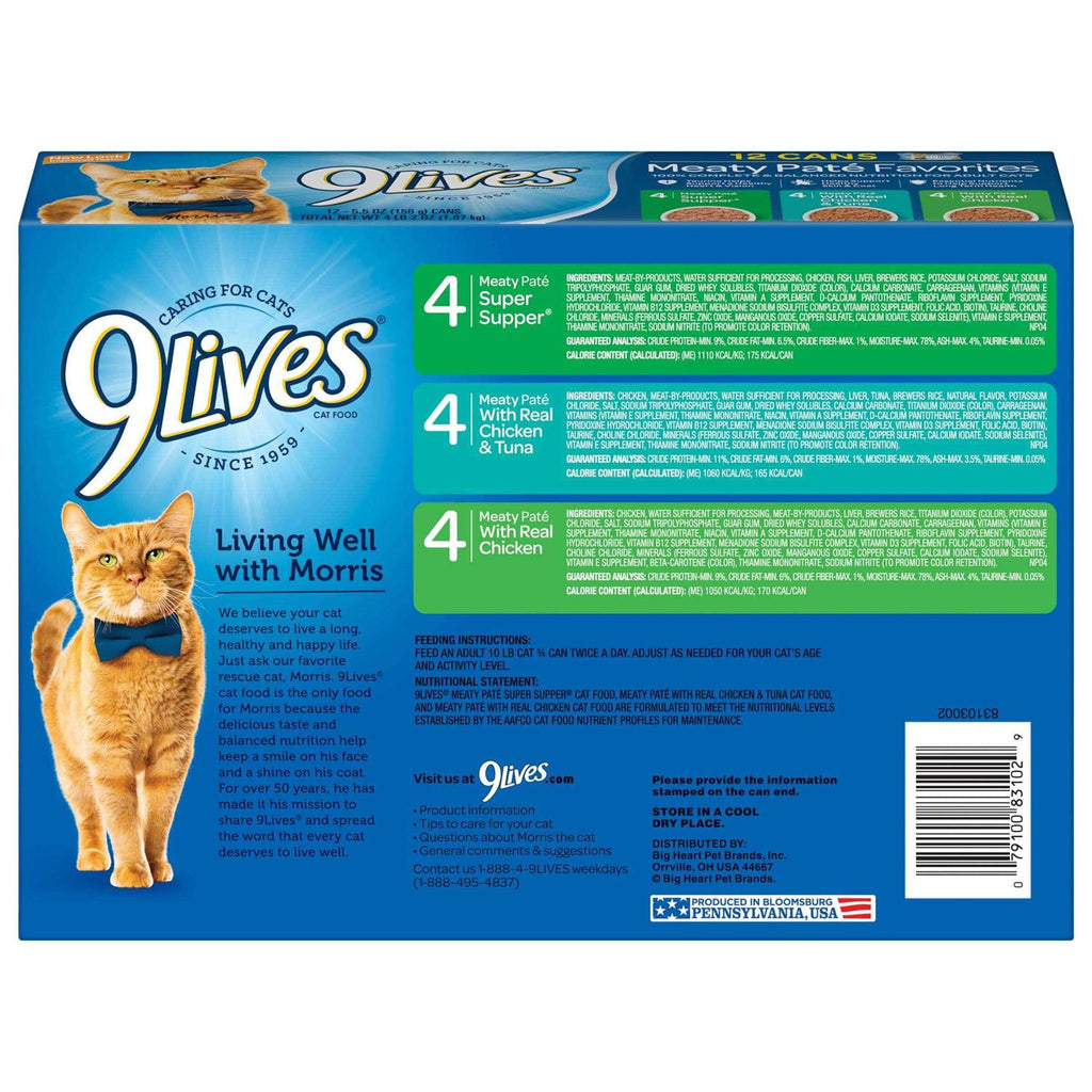 9Lives Favorites Wet Cat Food Variety Pack R340226