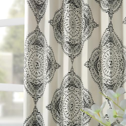 Printed Room Darkening Curtains 50 X 84 Henna Clover W31137