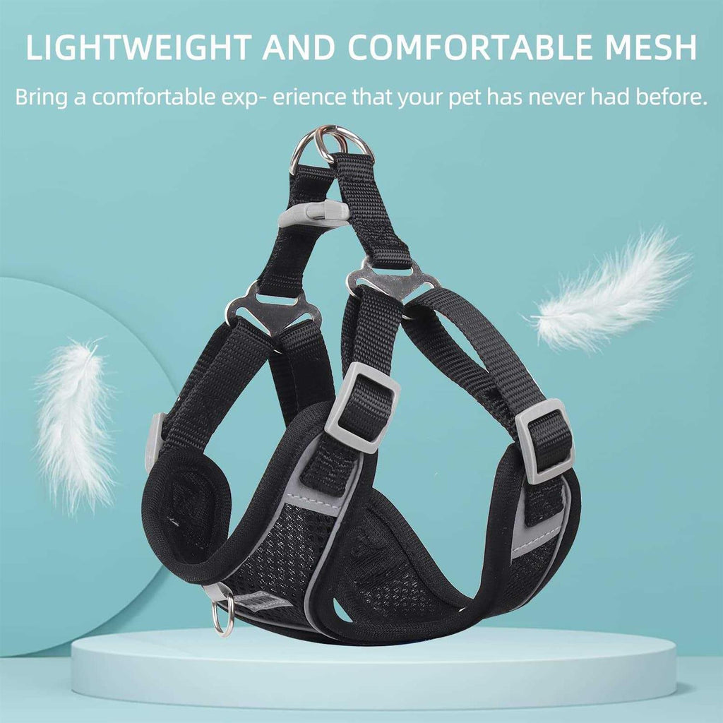 Adjustable Reflective Dog Harness with 2 Leash Clips X66700
