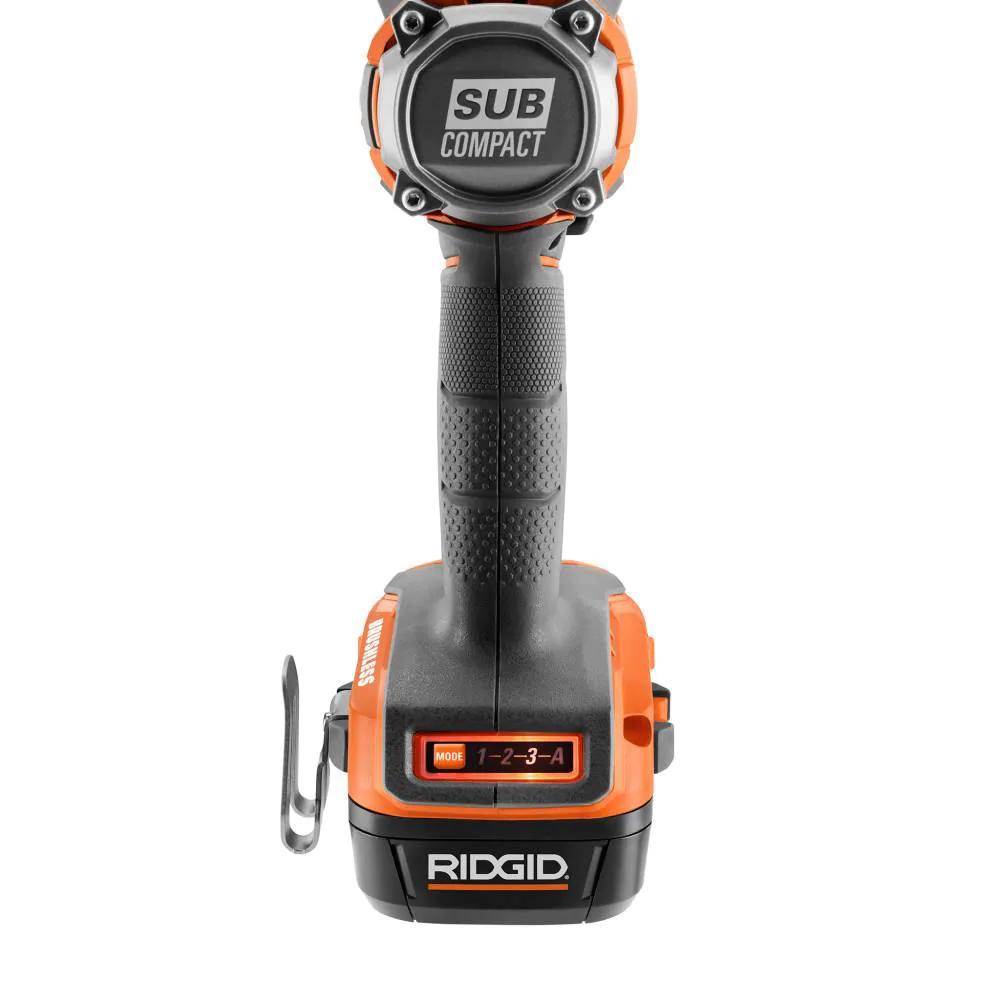 18V SubCompact Brushless Cordless 1/2 in. Impact Wrench Kit with 2.0 Ah Battery U3258