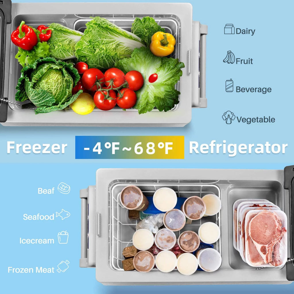 37 Quart Portable Refrigerator Freezer 12/24V DC 100/240V AC K982