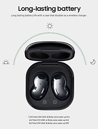 Mystic Black True Wireless Earbuds with Active Noise Cancelling U55375