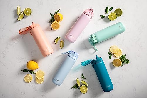 32oz Stainless Steel Water Bottle with Straw and Carry Handle J270