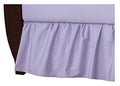 White 100% Cotton 21 Inch Drop Ruffled Bed Skirt J894