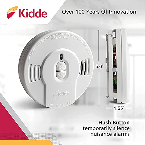 10-Year Battery Powered Smoke Detector with LED Warning Light Z57246