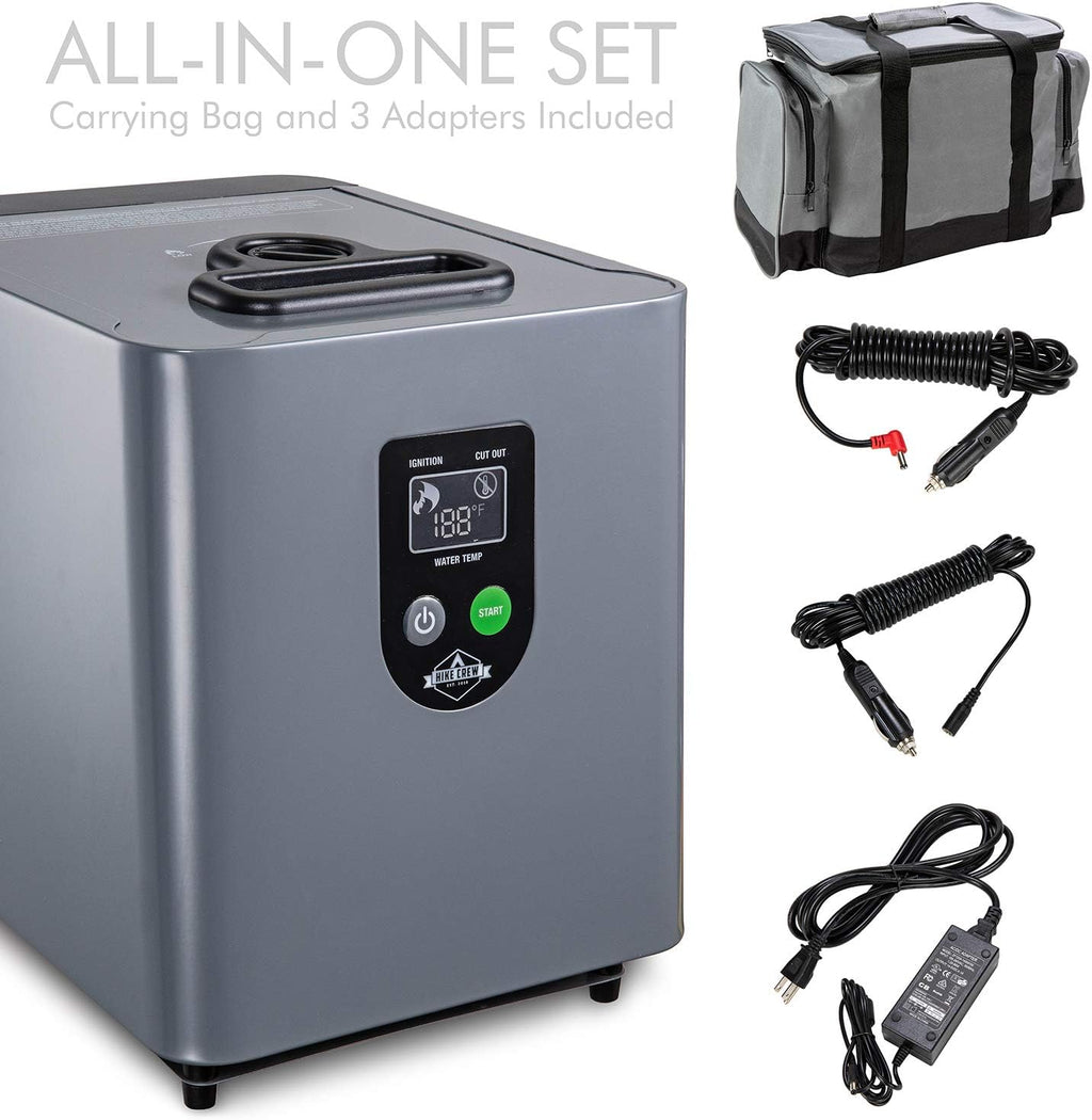 Portable Propane Water Heater & Shower Pump with Carry Case F622882