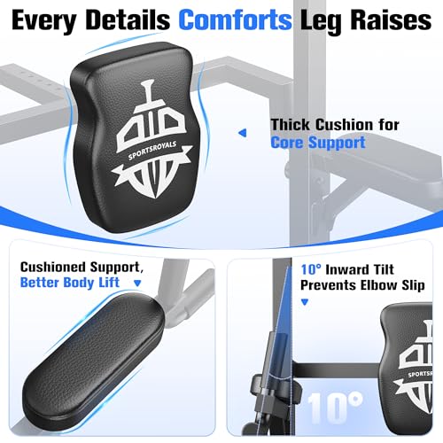 Pull Up Bar Dip Station Power Tower Multi-Function Home Gym Strength Training Fitness Equipment 450LBS C6185