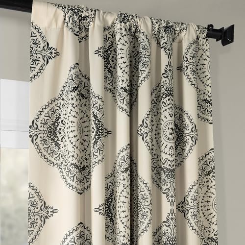 Printed Room Darkening Curtains 50 X 84 Henna Clover W31137