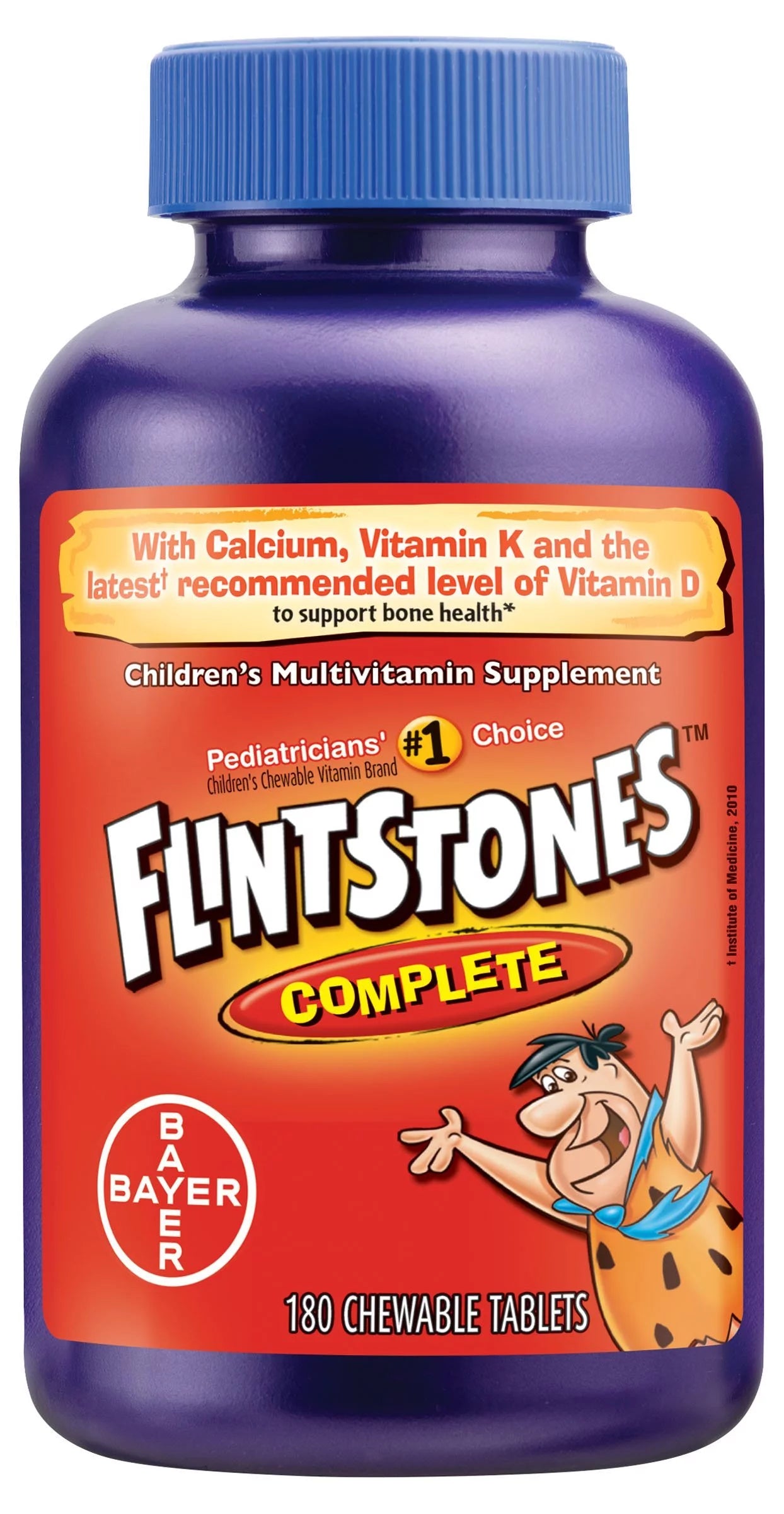 Chewable Multivitamin for Kids with Iron, Calcium, Vitamin C, Vitamin D, 180ct L2159