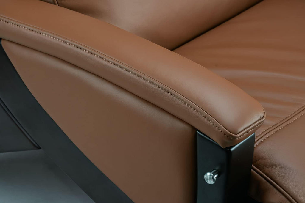 Tan Leather Zero Gravity Recliner Z41712