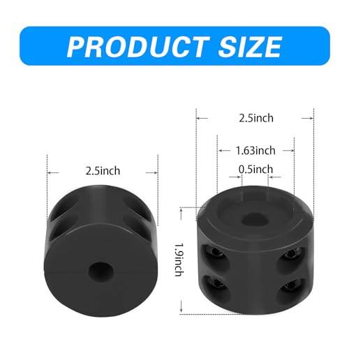 Black Trailer Winch Cable Hitch Stopper with Metal Installation Tool A15350