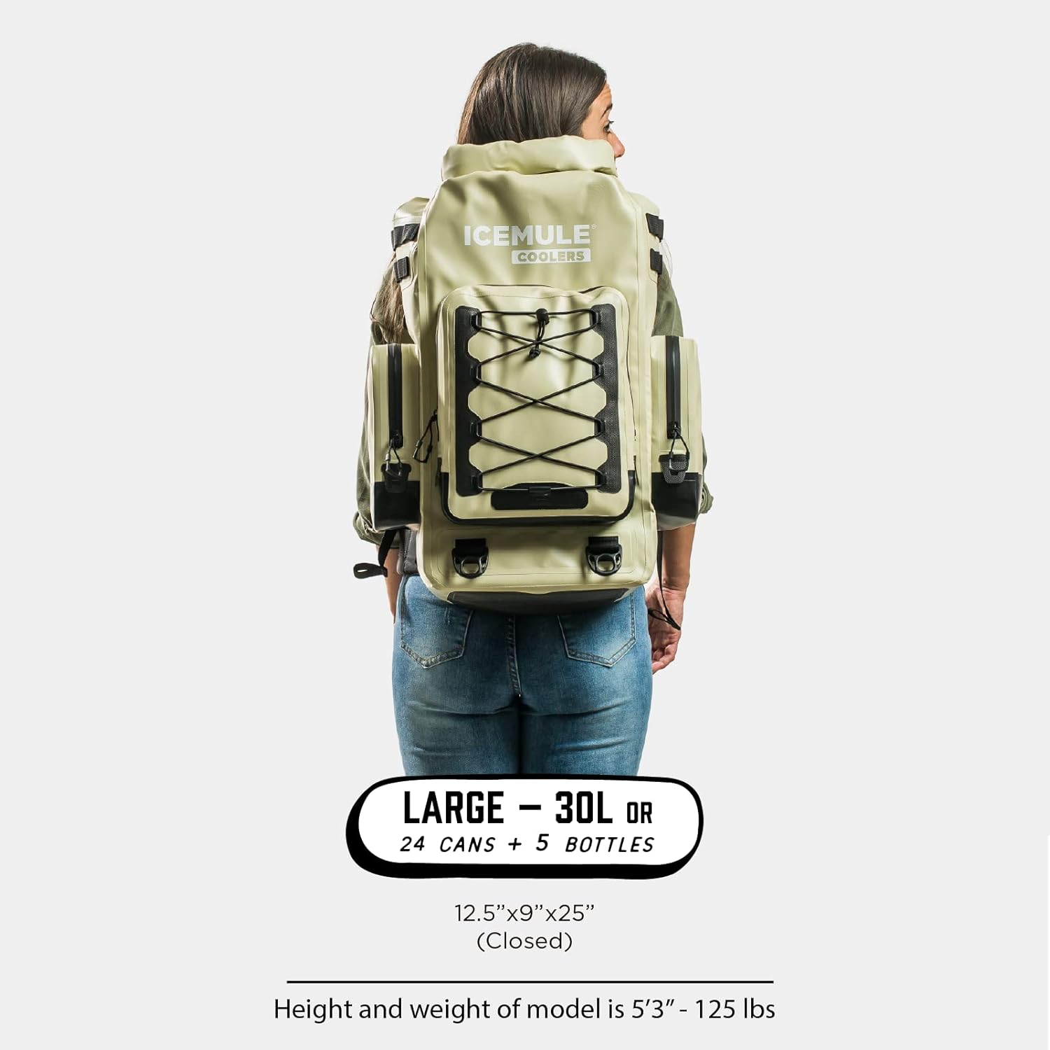 30 Liter Waterproof Soft Sided Cooler Backpack J81457