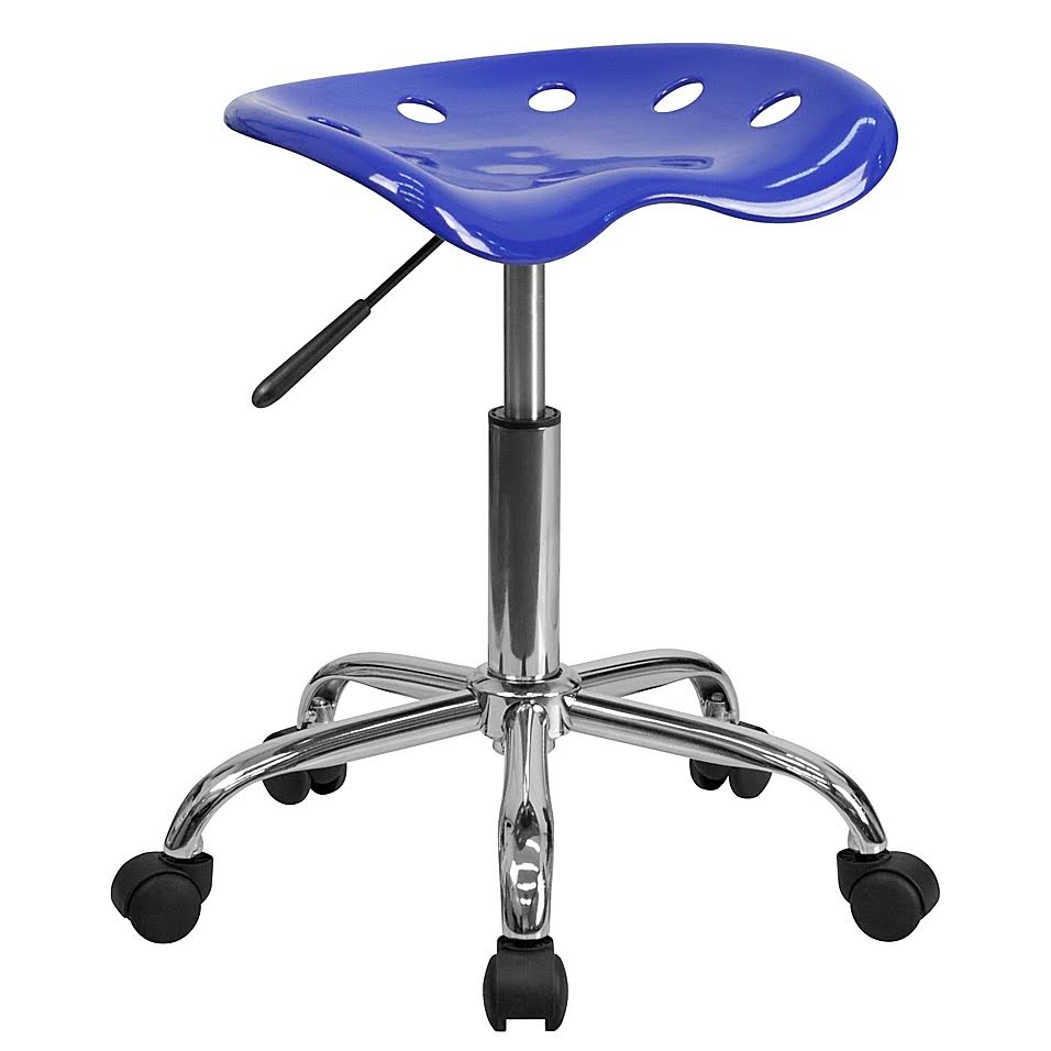 Rolling Plastic Stool in Nautical Blue J7988