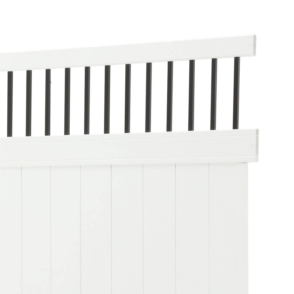 White 6 ft. x 8 ft. Vinyl Fence Panel O96285