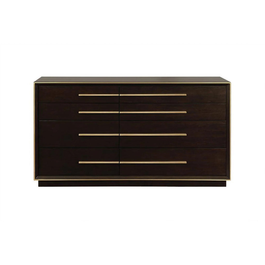 4-piece Wood California King Panel Bedroom Set in Brown and Gray G71813