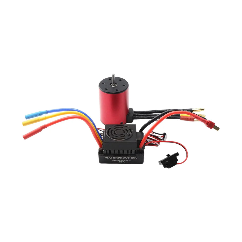 Waterproof Brushless Motor 60A ESC 50Mmx36mm 4 Poles 2300kv J696