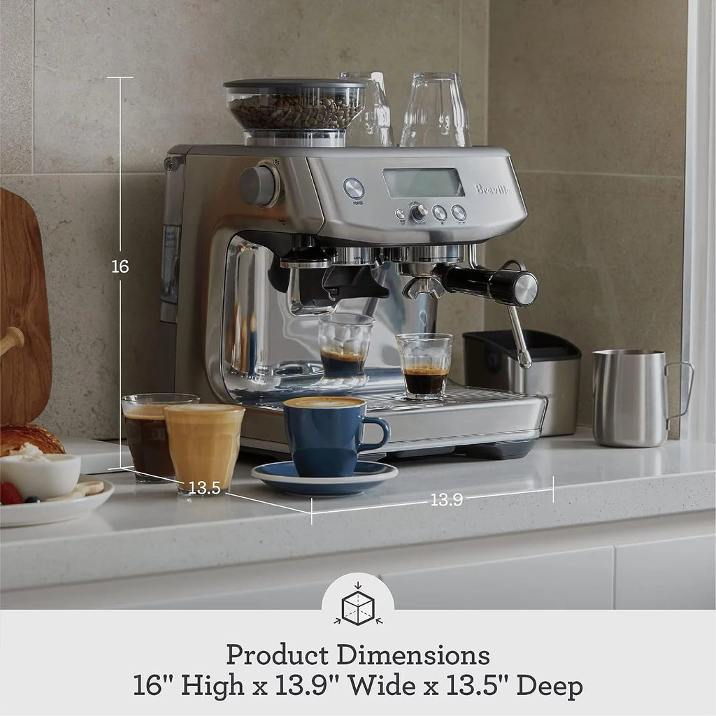 Medium Brushed Stainless Steel Espresso Machine J952464