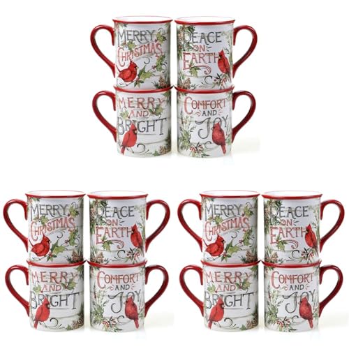 16 oz Ceramic Mugs Set of 4 F492