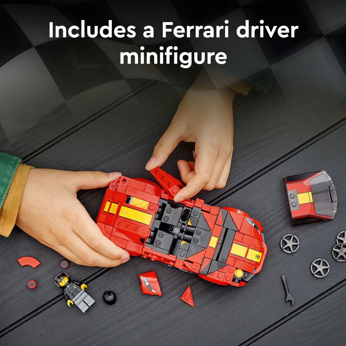 Sports Red Race Car Building Kit K76068