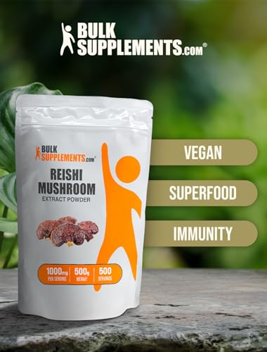 Reishi Mushroom Extract Powder, 1000mg per Serving, 500g (1.1 lbs) N7324