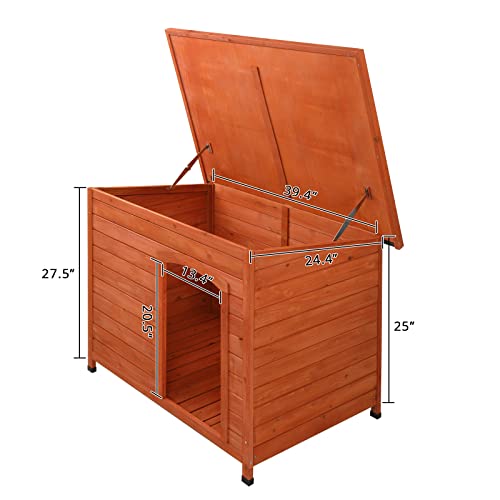 45in Outdoor Wood Dog House C445