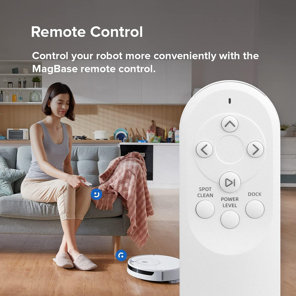 White Robot Vacuum Cleaner with 2500Pa Suction T99400