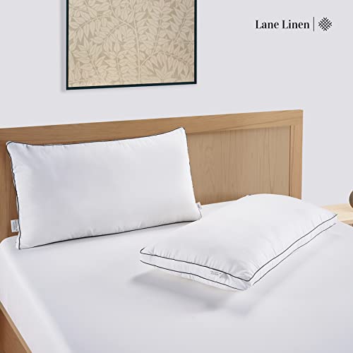 King Size Set of 2 White Down Alternative Pillows P789031