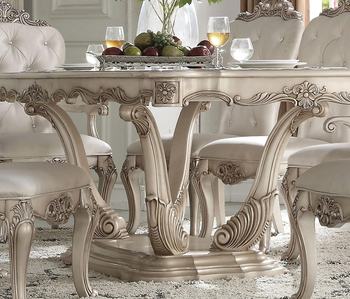 9-Piece Dining Set with Extendable Table, 6 Side Chairs and 2 Arm Chairs F332