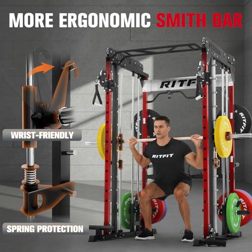 Multi-Function Smith Machine with Cable Crossover System G49916