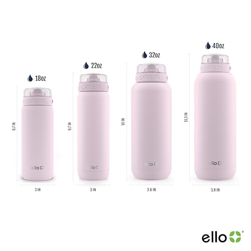 32oz Stainless Steel Water Bottle with Straw and Carry Handle J270
