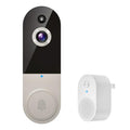 Black 1080P Wireless Video Doorbell Camera with Night Vision E974
