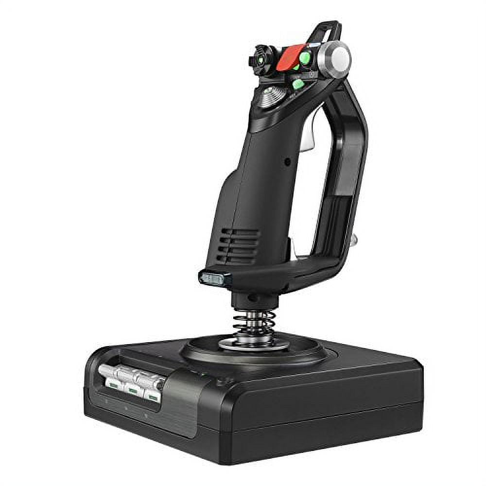 Black/Silver Flight Control System and Joystick Simulator with LCD Display Y6282