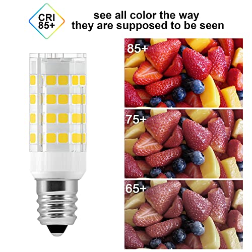 10 Pack E12 LED Candelabra Bulbs, 6000k Daylight White, 5W 450 Lumens H5765