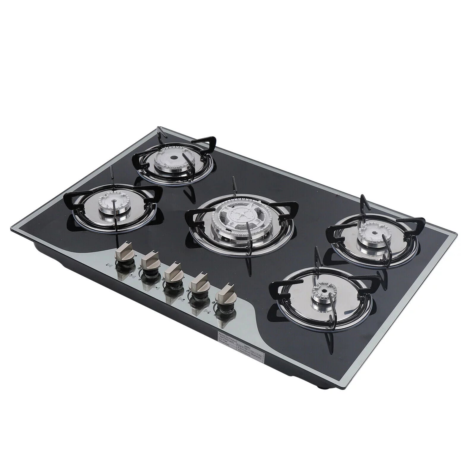 30" 5 Burner Gas Cooktop with Tempered Glass P8046