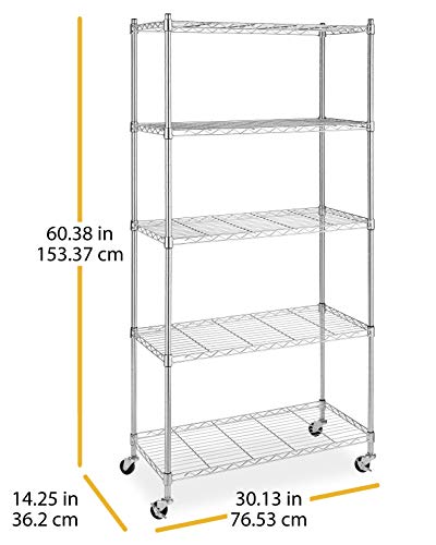 3 Tier Chrome Rolling Utility Cart P252757