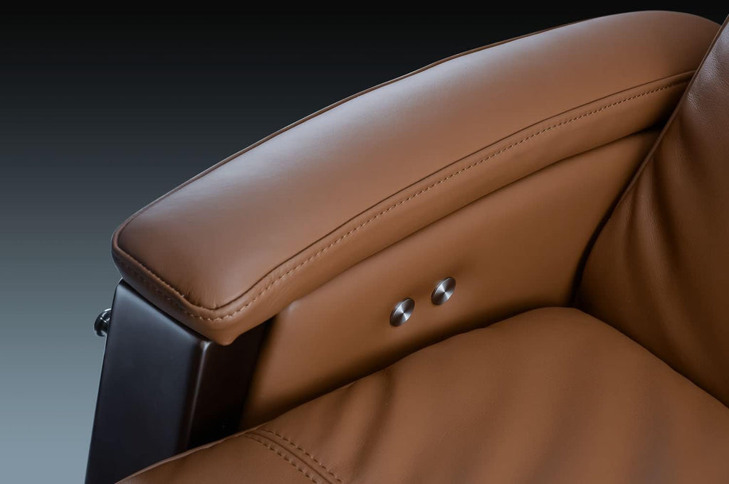 Tan Leather Zero Gravity Recliner Z41712