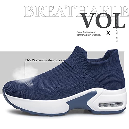 Sock Sneakers Slip on Comfortable Nursing Work Shoes Y373